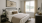 Industrial modern staged bedroom