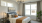 Industrial modern staged bedroom