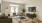 Staged apartment living room